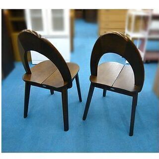 〇 飛騨の家具【旧ロゴ イバタインテリア チェア×2脚セット