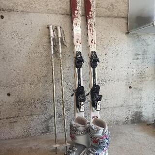 レディース スキー フルセット 中高生のスキー学習にも最適 スキー板 145cm