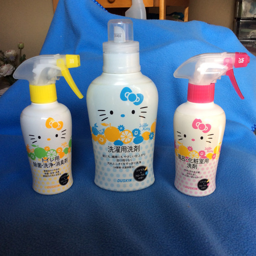 ハローキティ 洗剤詰め替えボトル 3点セット Sunny 学芸大学の掃除用具 洗剤 の中古あげます 譲ります ジモティーで不用品の処分