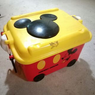 【ネット決済】ミッキーマウス/おもちゃ箱,収納ボックス,キャスター付き