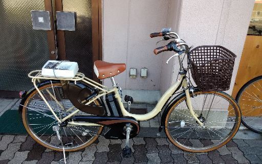 YAMAHA PAS Natura 26吋電動アシスト自転車 アルミ/6.6Ahバッテリー+充電器/ベージュ
