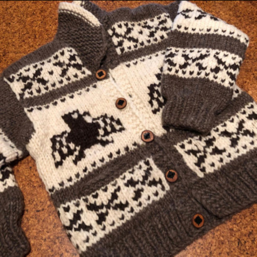 美品　CANADIAN SWEATER カナディアンセーター Cowichan Sweater カウチンセーター カウチンジャケット