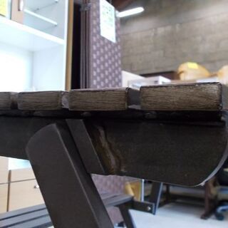 変形家具 テーブル＆ベンチ 幅110cm ベンチテーブルの2way仕様 グレー 屋外 アウトドア キャンプ 無骨 インダストリアル ダルトン風 札幌市東区 新道東店