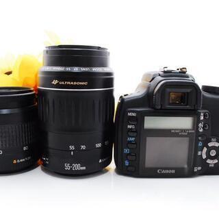 ★全国発送対応★WiFiセットで楽々転送♪ Canon kiss Ｎ ダブルレンズ セット