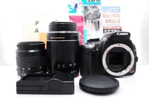 ☆全国発送対応☆WiFiセットで楽々転送♪ Canon kiss N ダブルレンズ  