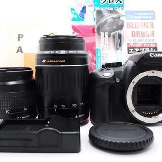 ★全国発送対応★WiFiセットで楽々転送♪ Canon kiss Ｎ ダブルレンズ セット