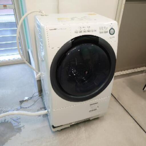 シャープ　ES-S7D-WR　ドラム式洗濯乾燥機
