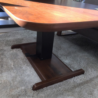 10/18 【特価品を入荷‼︎】定価153,000円☆シギヤマ家具 ダイニング  食卓 ソファセット 3点 テーブル 昇降式 カフェSTYLE