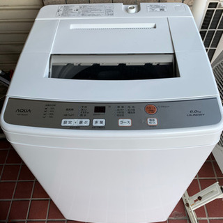 AQUA洗濯機　AQUA AQW-S60G(W) 6kg