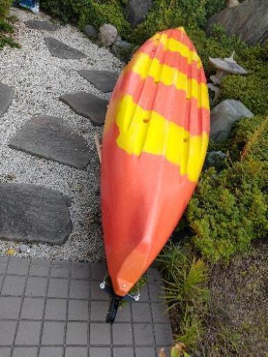 シットオン カヤック☆ラダー付き☆L373cm W78cm☆一人乗り
