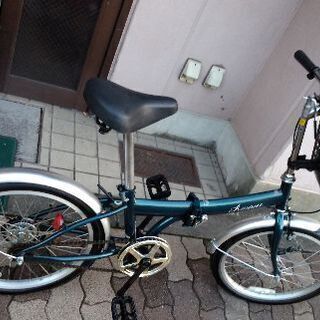 Amour 20吋折り畳み自転車 シングル/モスグリーン (自転車工房としくら 