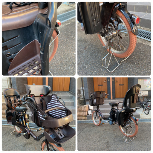 安心の完全整備済み❣️子供乗せ自転車 3人乗り ギュット 高品質 ミニ