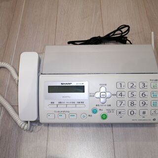 【商談中】FAX付き電話機 シャープ・UX-D17CL(子機1台付き)