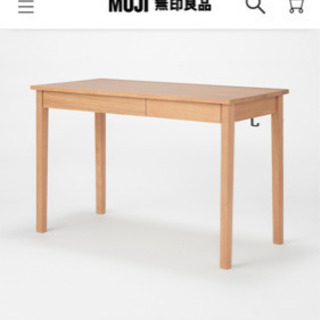 無印良品　木製デスク・オーク材 幅１１０×奥行５５×高さ７０ｃｍ