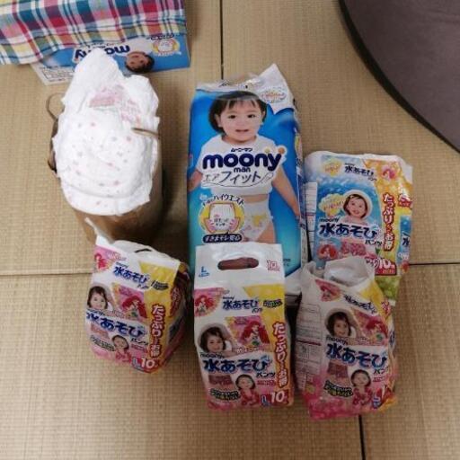 女の子用オムツ一式ムーニーマン 各種l Bigサイズ Karri 中之島の子供用品の中古あげます 譲ります ジモティーで不用品の処分