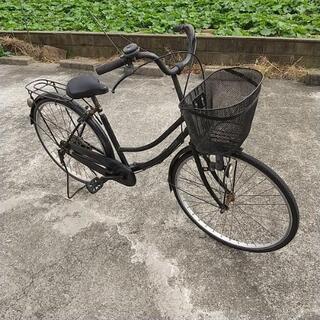 26インチ ママチャリ 黒 自転車