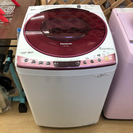 中古品☆動作確認済み☆Panasonic☆8㎏全自動洗濯機☆NA-FS80H5☆2012年製