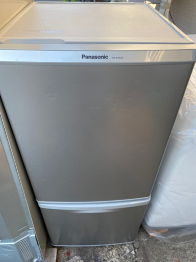 パナソニック 冷蔵庫 138L 2014年 2ドア ボトムフリーザ 耐熱性能天板 シルバー NR-B146W
