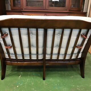 【愛品館八千代店】Karimoku　カリモク　コロニアル　平織布張2人掛椅子(WC47)　ソファ【愛八SF】