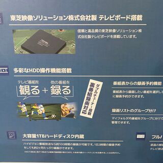 【グランプレ　40インチHDD内蔵液晶テレビ　1TB  GR40TCX   未開封品】