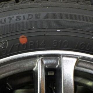 ヨコハマ アイスガード ice GUARD 5 iG50 スタッドレスタイヤ 10分山 2019年製 165/70R14 Fangアルミ付き ヴィッツに履いてました 状態良いです - 売ります・あげます