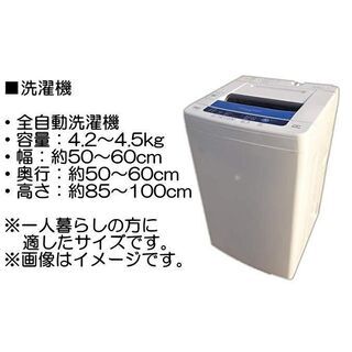冷蔵庫 洗濯機 電子レンジの一人暮らし向け中古家電3点セット 年式は