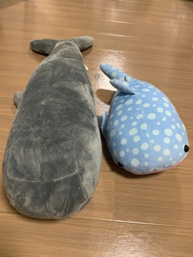 海遊館ジンベエザメプライズまっこうクジラぬいぐるみ でぶゆー 川越のおもちゃの中古あげます 譲ります ジモティーで不用品の処分