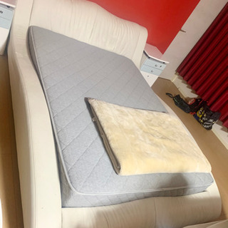 LEATHER BED ホワイトレザーベッド
