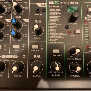 中古美品】Mackie ProFX6v3 エフェクト/USB内蔵 ミキサー オーディオ