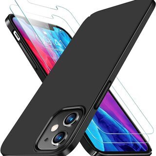 iPhone 12 、12 pro ケース 最新薄型軽量 ガラス...