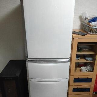 【ネット決済】冷蔵庫　MITSUBISHI MR-C34T-W　...