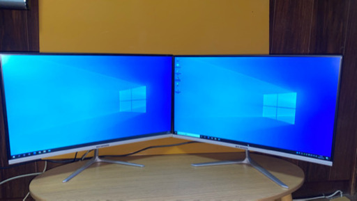 【ＰＣモニター】曲面PCモニターゲーミング24インチ　☆二台セット価格です！☆