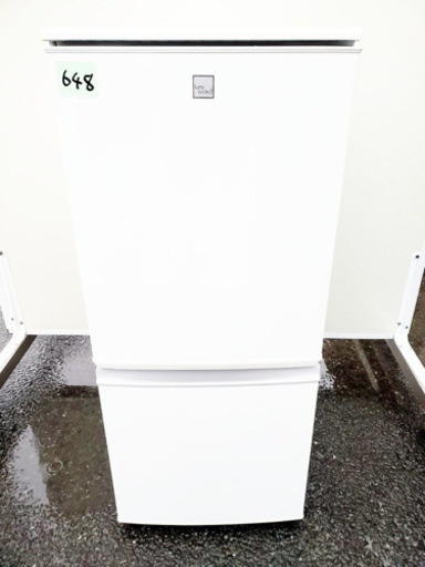 ✨高年式✨648番シャープ✨ノンフロン冷凍冷蔵庫✨SJ-14E3-KW‼️