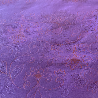 【ネット決済】全通　正絹帯　紫