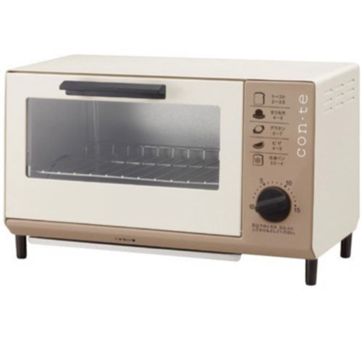 ツインバード TWINBIRD con・te オーブントースター TS-4041BR