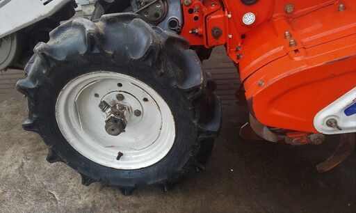 鹿児島発 クボタ 7馬力 ディーゼル 耕うん機 K1-70 タイヤ新品交換済み