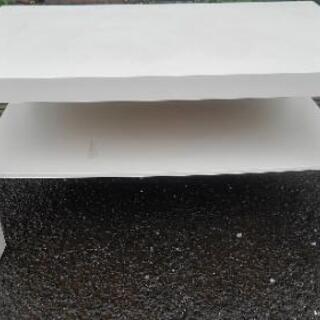 ◆中古長方形ホワイトカラーテーブル