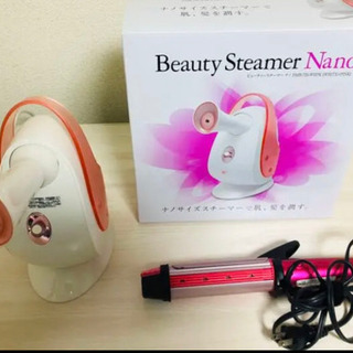 Beauty Steamer Nano と　ヘアアイロンセット