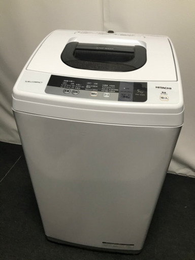 日立　全自動洗濯機　５．０キロ　２０１６年製