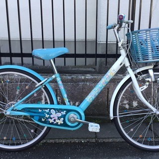 美品車 可愛い ブリヂストン 24インチ 子供用自転車 ブルー 鍵付き ヘルメット付き ウィナーズ 妙興寺のその他の中古あげます 譲ります ジモティーで不用品の処分