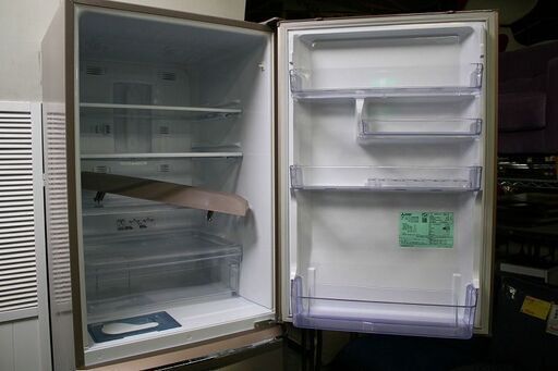 R2177) MITSUBISHI 三菱 3ドア 冷凍冷蔵庫 MR-C37Z-P1 自動製氷 370L