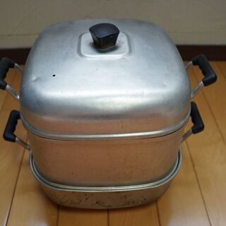 蒸し器　鍋　アルミ　アルミ鍋　２５㎝　中古