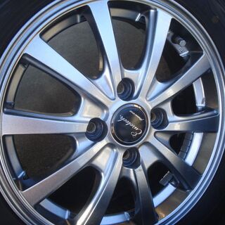 バリ山　軽自動車用　ダンロップ155/65R14　中古スタッドレス　アルミセット