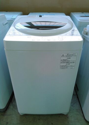 安心の一年保証！TOSHIBA/東芝 　全自動洗濯機　 5kg 　グランホワイト 　AW-5G6-W 2019年製　 No.1320101104  ガーランド草加