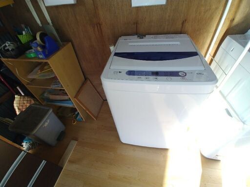 キレイな洗濯機入りました。5キロ