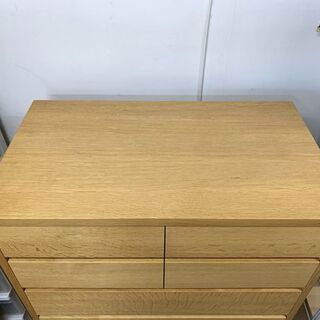 旭川家具 アーリータイムスα ハイチェスト エテルノ 幅80cm 木製 ナチュラル系 ナラ材 タンス 衣類収納 収納 チェスト 南12条店