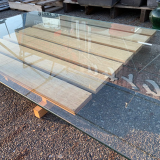 【成約御礼】強化ガラス/180cm大判/家具/テーブル/天板/ショーケース/インテリア/業務用/TEMPERED[中古品]¥22,000