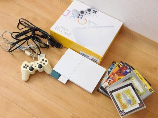 プレステ2　PS2　SCP-H90000　ホワイト　メモリーカード　ソフト7個まとめて色々　ワンダと巨像　ドラゴンボール