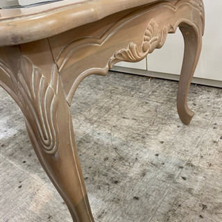 商談中 センターテーブル ガラスセンターテーブル ガラステーブル 猫脚