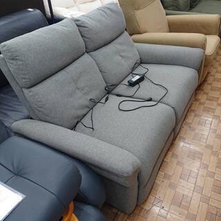 電動 リクライニングソファ タンスのゲン グレー 140度 定価59800円